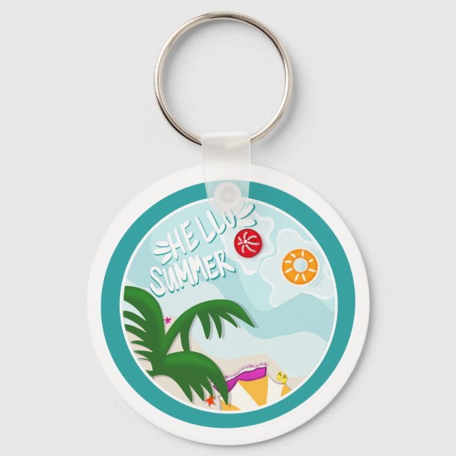 Llavero Keychain Tropical Vibes - Edición de verano de Hol (Anverso)