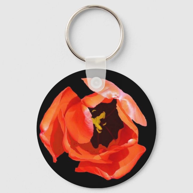 Llavero Keychain, "Tulipán Rojo" (Anverso)