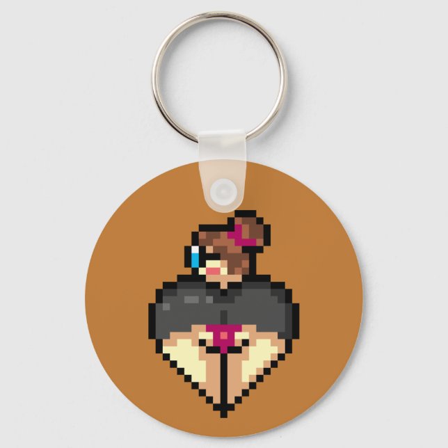 Llavero Keychain, una bibliotecaria traviesa (Anverso)