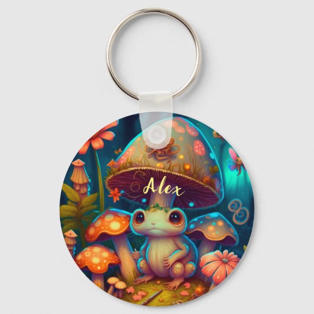 Llavero Keychain, una especie de hongo de rana (Anverso)