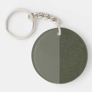 Llavero Keychain verde de moss verticales personalizado -