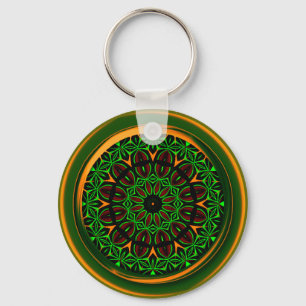 Llavero Keychain verde naranja