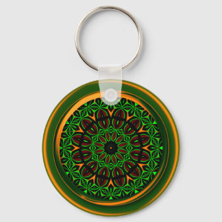 Llavero Keychain verde naranja