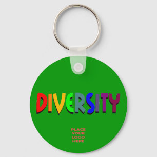 Llavero Keychain verde Personalizado de la diversidad