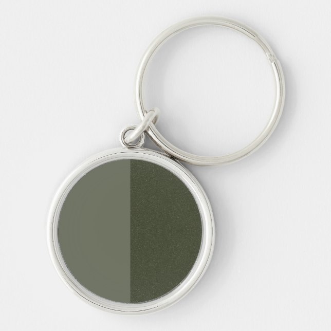 Llavero Keychain verde vertical de dos tonos mosca - Perso (Frente)