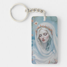 Llavero Keychain, Virgen Floral María