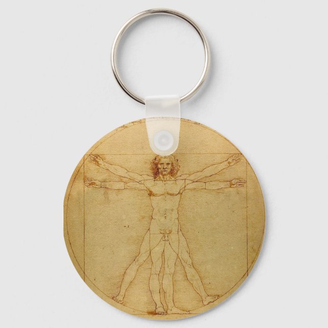 Llavero Keychain Vitruvian Man (Anverso)