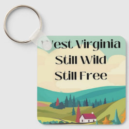 Llavero Keychain West, Virginia, Personalizable