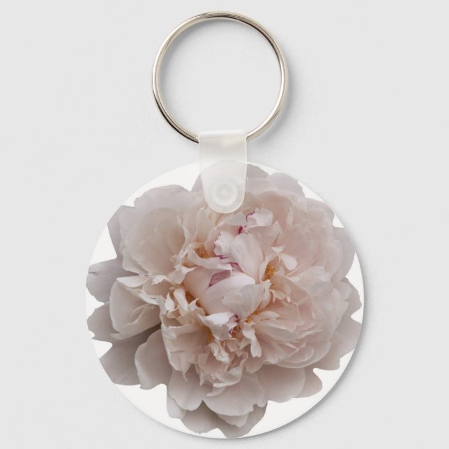 Llavero Keychain White Peony (Anverso)