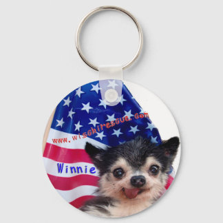 Llavero Keychain Winnie (Bandera Americana)