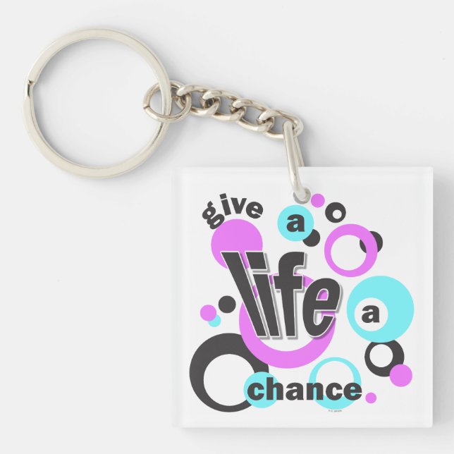 Llavero Keychain with a bubbly design. (Frente)
