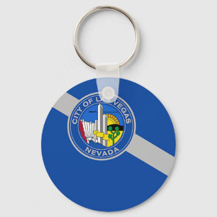 Llavero Keychain with Flag of Las Vegas City, USA