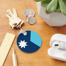 Llavero Keychain with Flag of Minnesota, USA