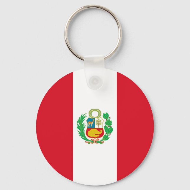 Llavero Keychain with Flag of Peru (Anverso)