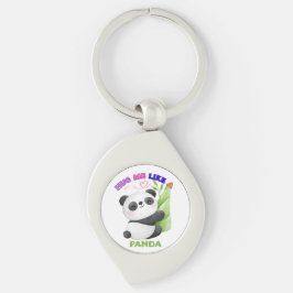 Llavero 🐼 Keychain y Lanyard - Abrazarme como un Panda