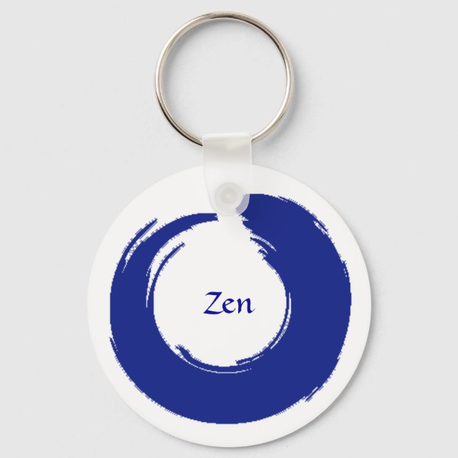 Llavero Keychain Zen azul (Anverso)