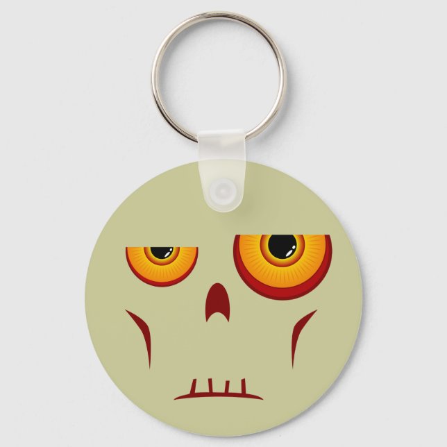 Llavero Keychain Zombie Long Face (Anverso)