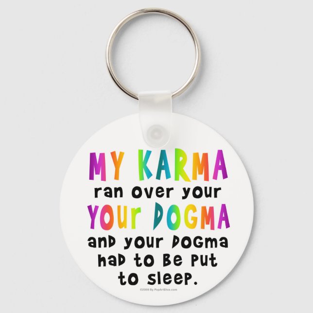 Llavero Keychains - Dogma Karma (Anverso)