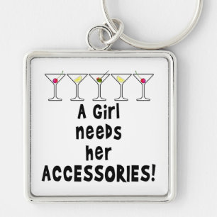 LLAVERO KEYCHAINS, UNA CHICA NECESITA SUS ACCESORIOS