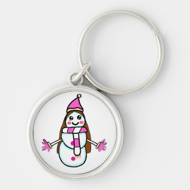 Llavero KeychainSnow Woman Magic - Original Character by A (Frente)