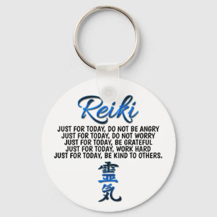 Llavero Keyring Blue Reiki Principles