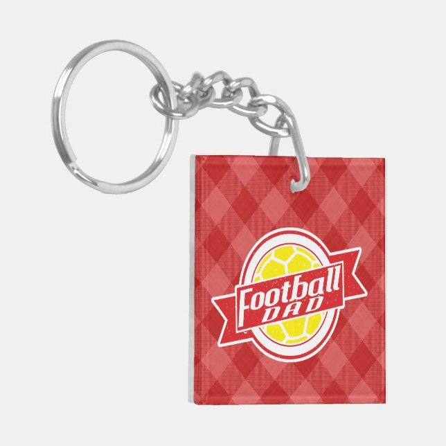 Llavero Keyring de Football Dad (Frente Izquierda)