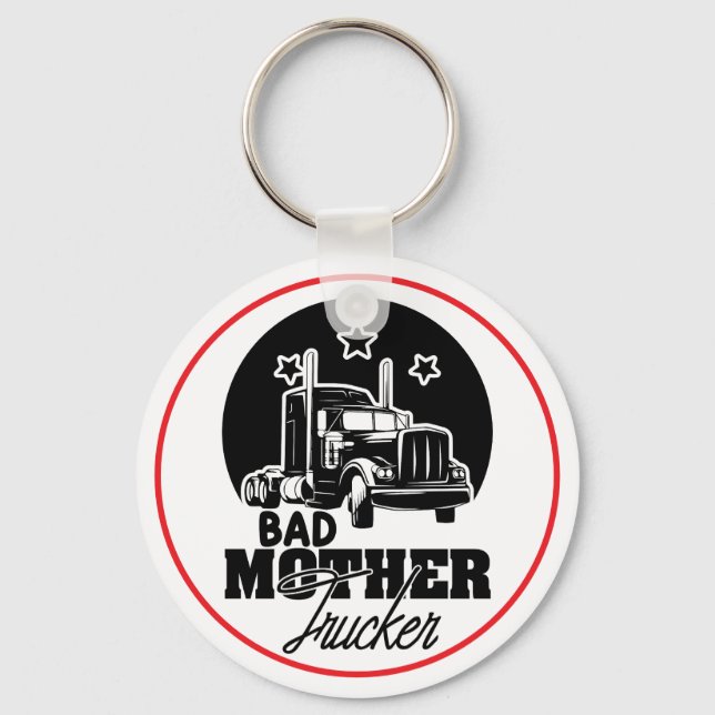 Llavero Keyring de la moto madre mala de la novedad (Anverso)