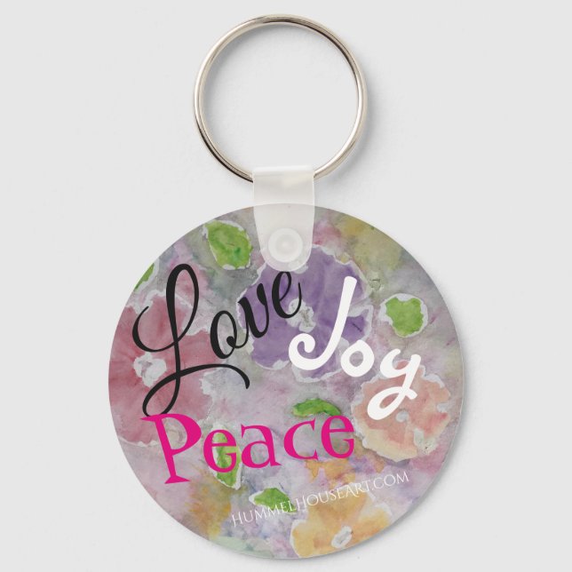 Llavero Keyring de Love Joy Peace (Anverso)