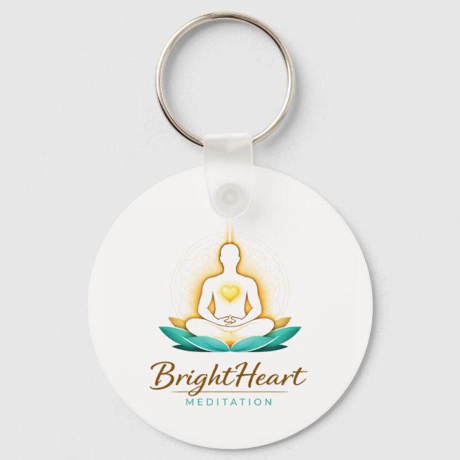 Llavero Keyring with Brightheart Meditation Logo (Anverso)