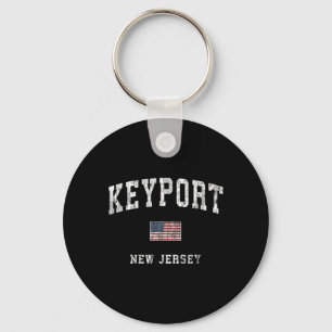 Llavero Keyrt Nueva Jersey Nj Bandera Americana Vintage Sr