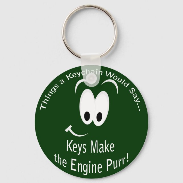 Llavero Keys Make the Engine Purr Keychain (Anverso)
