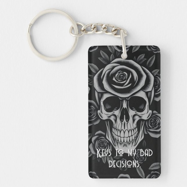 Llavero "Keys To My Bad Decisions" Key Chain- Funny (Frente)