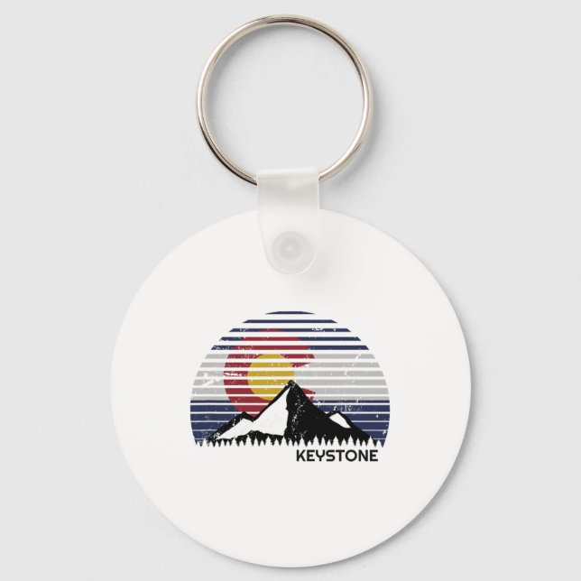 Llavero Keystone, Colorado X Co Flag Mtn Top  (Anverso)