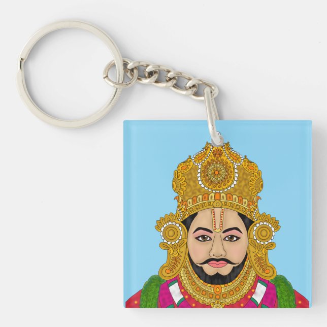 Llavero Khatoo Shyam Keychain (Frente)