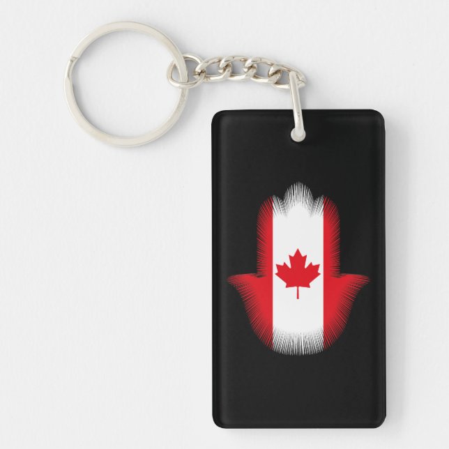 Llavero KHOMSSA con bandera canadiense (Frente)