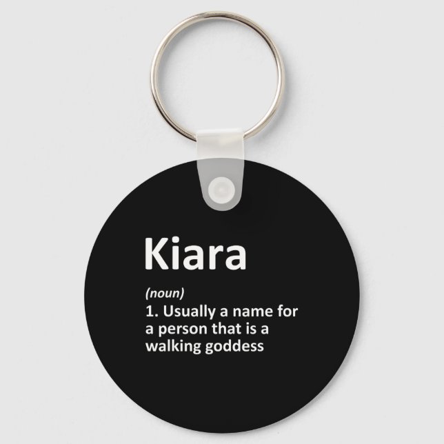 Llavero Kiara Definition Personalized Name Funny Cumpleaño (Anverso)