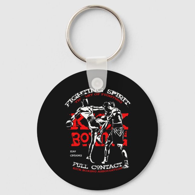 Llavero Kick Boxing Fighter Design For Mma Fans  (Anverso)