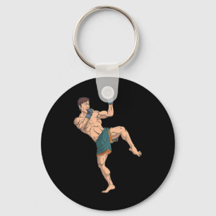 Llavero Kickboxer se prepara para golpear