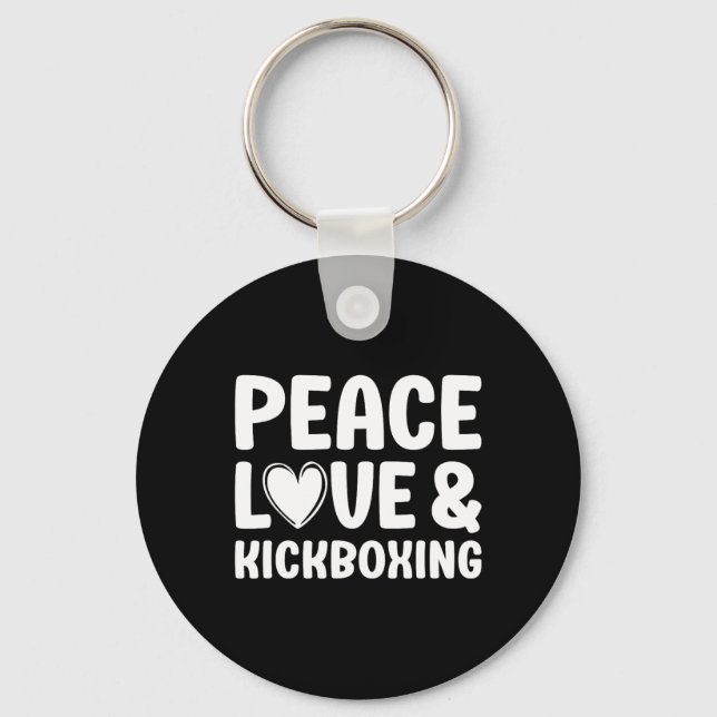 Llavero Kickboxing amo kickboxing kickboxer  (Anverso)