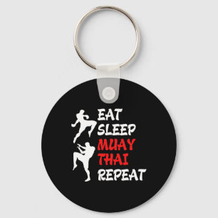 Llavero Kickboxing Boxeo Tailandés Comer Dormir Muay Thai 