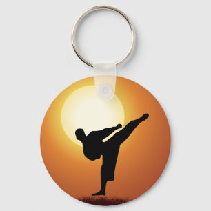 Llavero Kickboxing - cadena de claves Karate