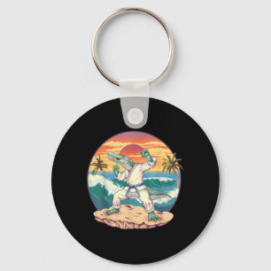Llavero Kickboxing Cocodrilo Taekwondo Karate MMA Divertid