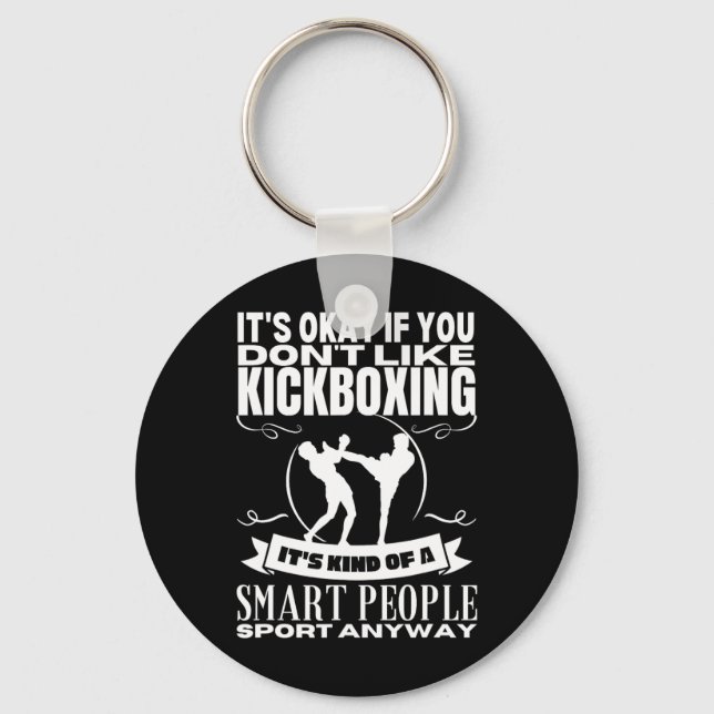 Llavero Kickboxing es para gente inteligente Kickboxer div (Anverso)