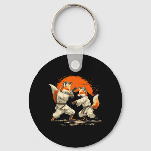 Llavero Kickboxing Fox Taekwondo Karate Mma Divertido Arte