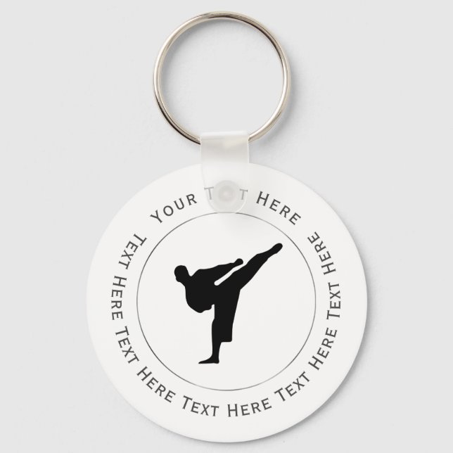 Llavero Kickboxing - Keychain de las artes marciales (Anverso)