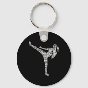 Llavero Kickboxing Kickboxer Karate Chicas Mujeres Niños 1