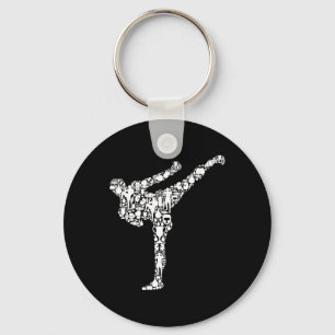 Llavero Kickboxing Kickboxer Karate Chicos Niños Hombres