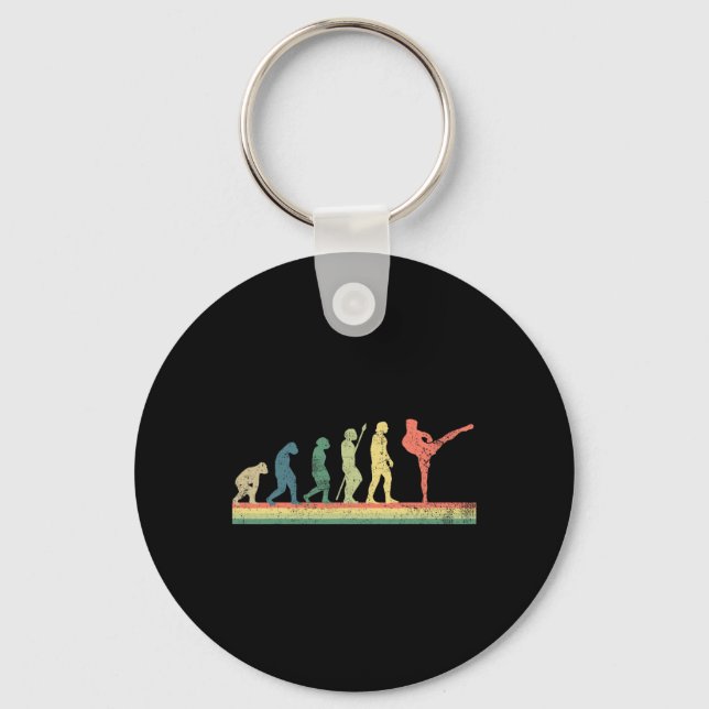Llavero Kickboxing Kickboxer Retro Antiguo  (Anverso)