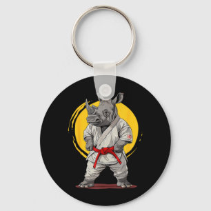 Llavero Kickboxing Rhino Taekwondo Karate MMA Divertido