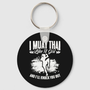 Llavero Kickboxing Tailandia Mma Boxeo Tailandés Chica Mua
